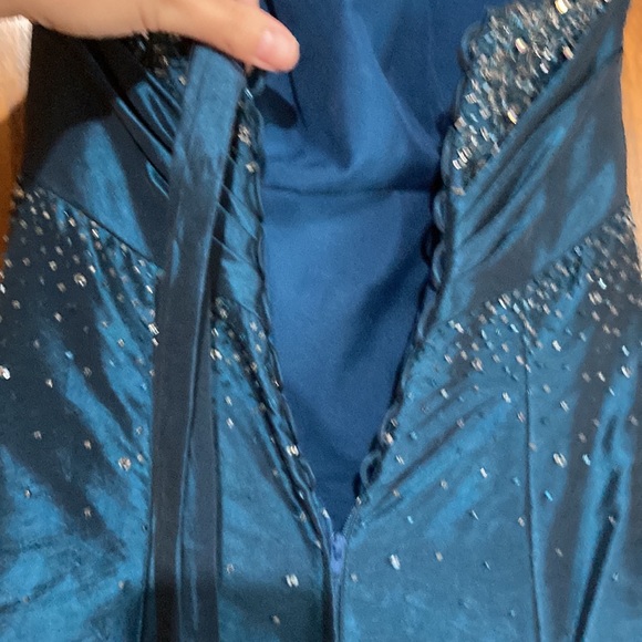 Midnight Blue Prom Dress (princess style) - Picture 10 of 11
